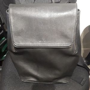 Leather knapsack